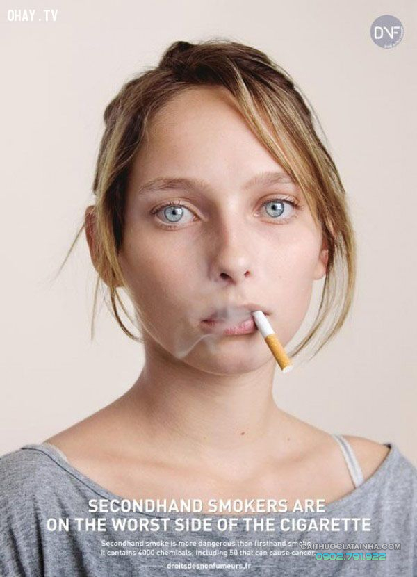 30 poster cực sáng tạo về tác hại của thuốc lá